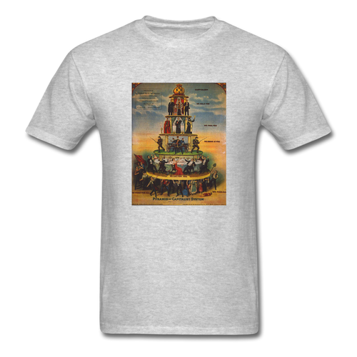 PYRAMID of CAPITALIST SYSTEM - heather gray