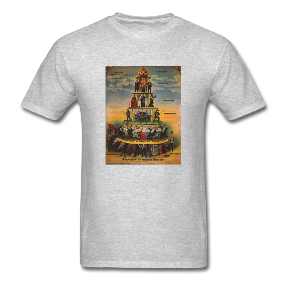 PYRAMID of CAPITALIST SYSTEM - heather gray